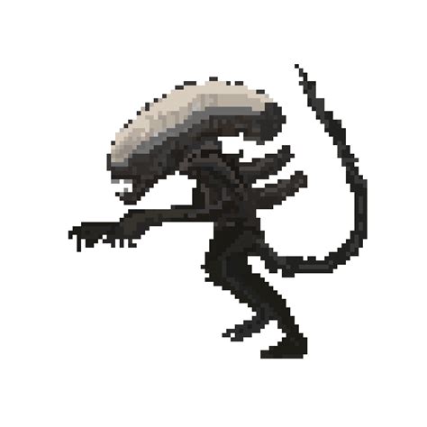 Pixilart Xenomorph Alien Running By Terrietont