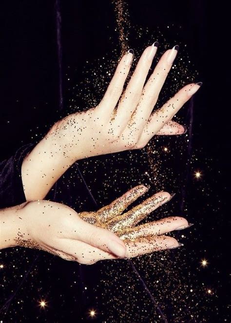Glitter Hands Ravenclaw Aesthetic Gold Aesthetic Wallpaper