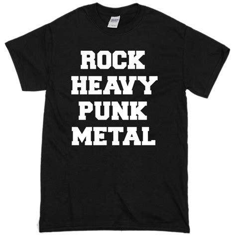 Rock Heavy Punk Metal T Shirt