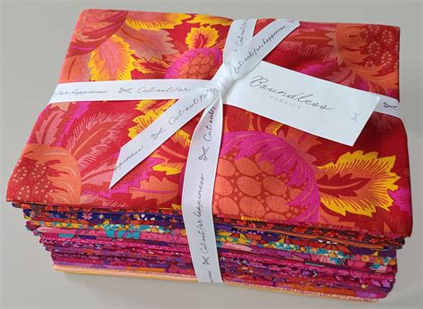 Half-Yard Cut Bundle - Spark Bright Florals 20 Pieces Quilter's Cotton Precuts Boundless Fabrics ...