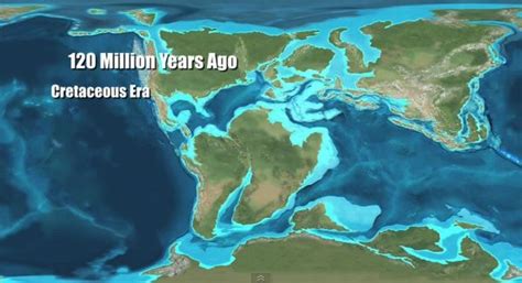 Map Of World 100 Million Years Ago Map Of World