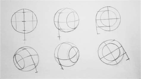 How To Draw Head In Different Angles Using Andrew Loomis Method Youtube