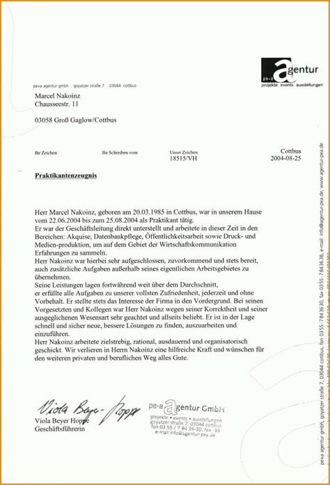 Dabei hat herr/frau einblick in folgende bereiche erhalten: 11 Neue Version Praktikumsbescheinigung Pdf Vorlage Sie ...