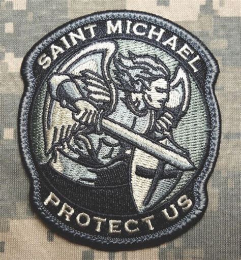 Modern Saint St Michael Protect Us Tactical Usa Army Morale Acu Velcro