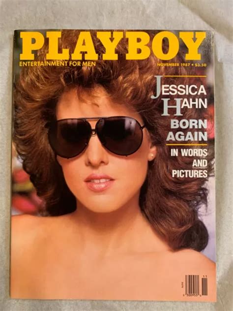 PLAYBOY MAGAZINE NOVEMBER 1987 Jessia Hahn Nude Pam Stein Centerfold