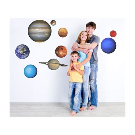 Large Set Of Planets Of Our Solar System Vinyl Wall Decals By