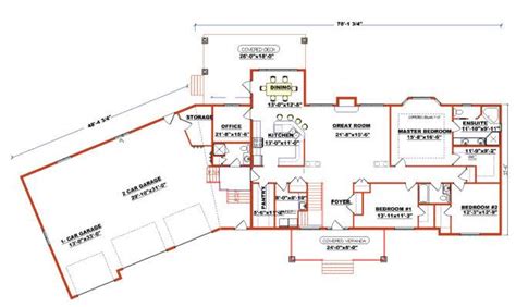 Ranch Home Addition Floor Plans Well Cabin JHMRad 1119