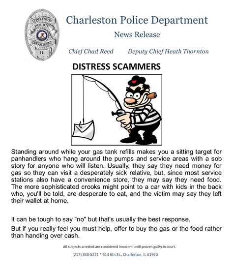 Charleston Police Department Warns Of Scammers At Gas Stations