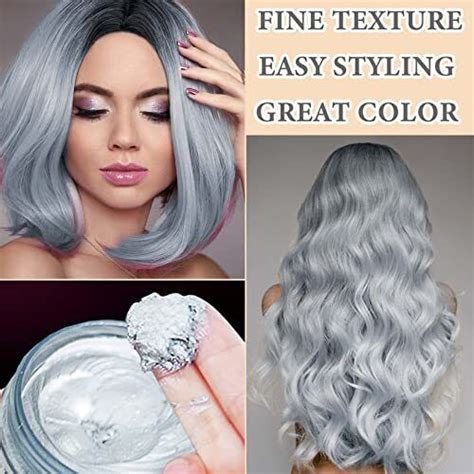 Wenjlyj Silver Grey Hair Wax Color Temporary Hair Wax Dye Styling Cream Ebay