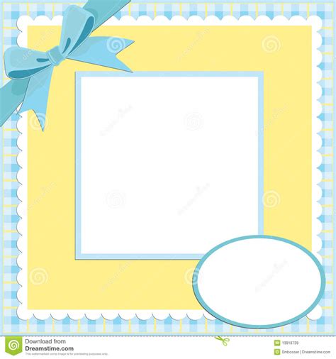 Blank Template For Greetings Card Stock Vector Illustration Of Shape