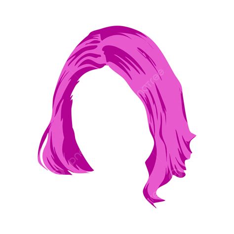 Woman Hair Flowers Silhouette Png Transparent Woman Hair Wig Purple