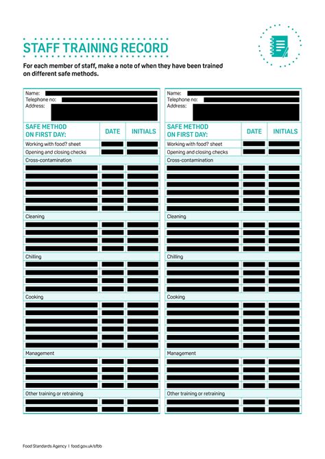 Free 7 Restaurant Training Forms In Pdf Ms Word