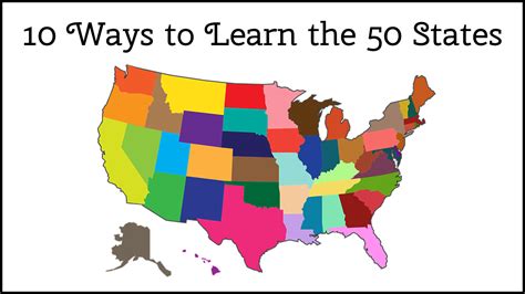 10 Ways To Learn The 50 States Tj Homeschooling