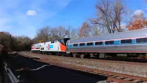 November 8th 2014 Amtrak Autumn Express By Valley Forge Pa Youtube
