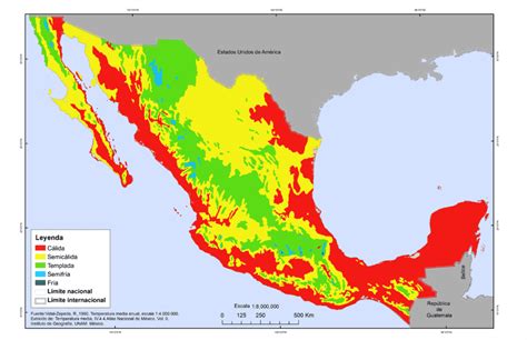 El servicio meteorológico nacional pronostica tolvaneras y viento del este y noreste de 15 a 30 kilómetros . El clima de México a través de los mapas - Geografía Infinita