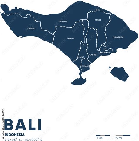 Bali Map Vector Illustration Peta Indonesia Stock Vektorgrafik Adobe Hot Sex Picture