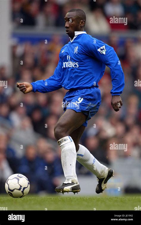 Jimmy Floyd Hasselbaink Chelsea Fc Anfield Liverpool 24 March 2002