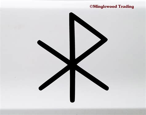 Love Bind Rune Vinyl Sticker Viking Symbol Glyph Bindrune Etsy