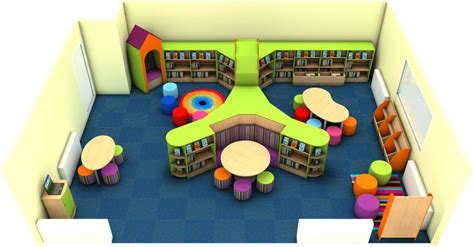 Bright And Colourful Primary School Library Design Created By Incube