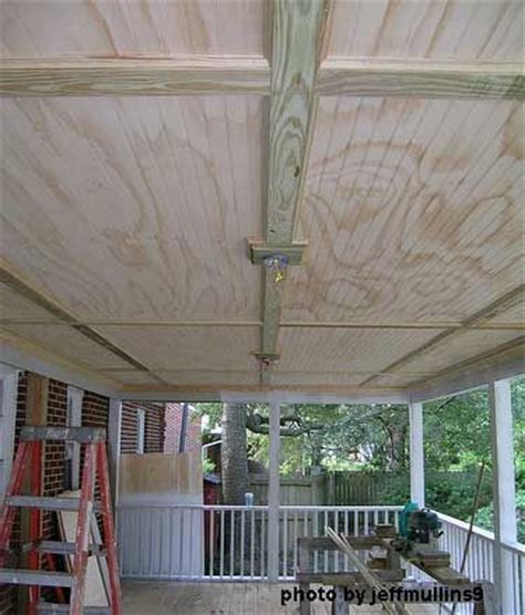 This material can be easily installed over plywood. Porch Ceiling | Beadboard Ceiling | Vinyl Beadboard ...