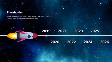 Animated 3d Spaceship Timeline Concept For Powerpoint Slidemodel