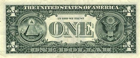 Eye Of Horus One Dollar Bill In God We Trust Dollar Bill