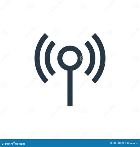 Wifi Signal Icon Vector From Network Concept Thin Line Illustration Of