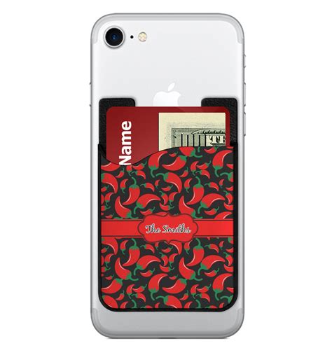 Custom Chili Peppers 2 In 1 Cell Phone Credit Card Holder And Screen