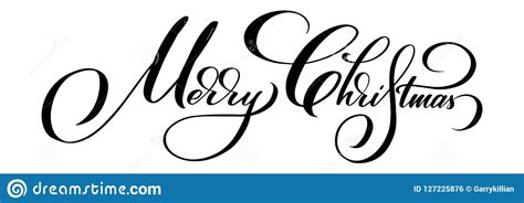 het vrolijke kerstmis vector kalligrafische van letters voorzien zwarte op wit groetenontwerp