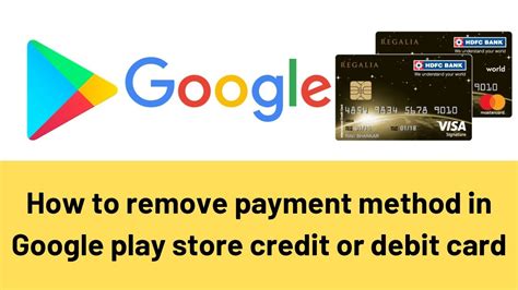 Sometimes people want to remove their credit cards from the play store as it's expired or a child paid some dollars for the skin of a gun in a game. How to remove google play store payment method remove your credit card or debit card - YouTube