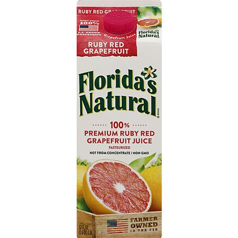 Floridas Natural Grapefruit Juice 52 Oz Juice And Drinks Central
