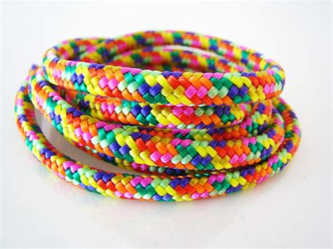 1 Yard Of 5mm Summer Colorful Rainbow Striped String Round Etsy