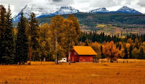 Autumn Barn Colorado Colorful Cottage Country Countryside