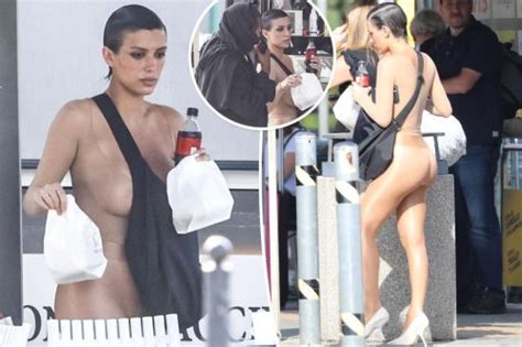 Kanye Wests Wife Bianca Censori Turns Heads In See Through Naked