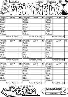 Tutti frutti juego de mesa clásico infantil. Juego de papel y lápiz: "Scattergories" | Español de ...