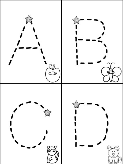 Free Traceable Alphabet Minibook Mrs Christys Classroom Experiences