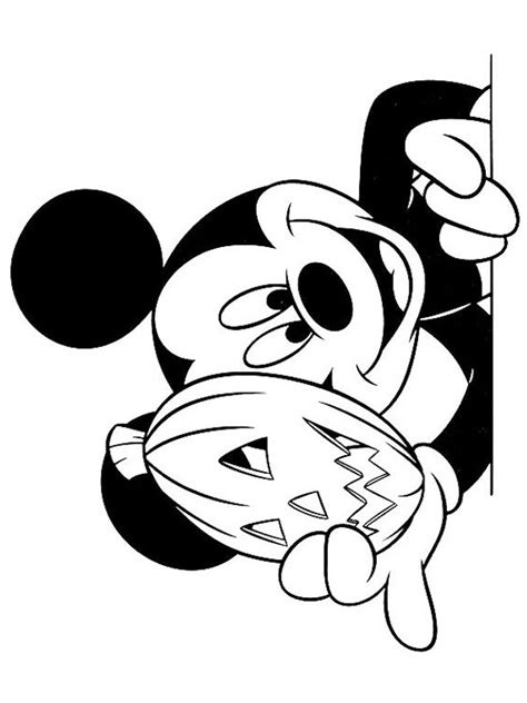 colouring page Mickey Mouse Halloween | coloringpage.ca