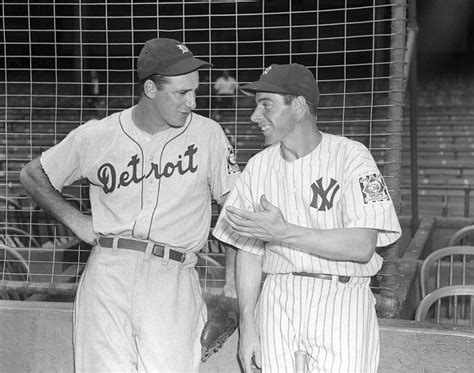 Hank Greenberg And Joe Dimaggio Baseball History Baseball Detroit