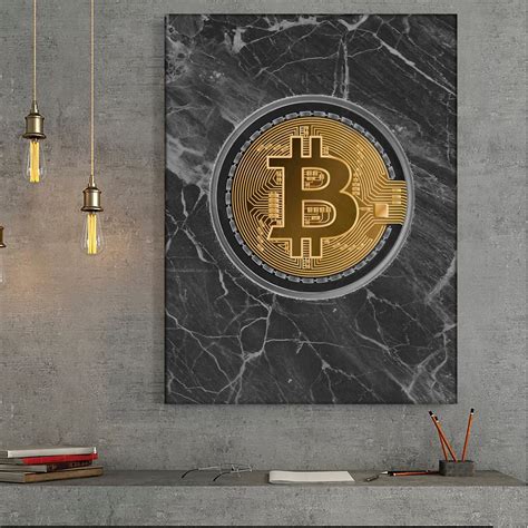 Bitcoin Poster For Crypto Trader Bitcoin Wall Art Office Etsy