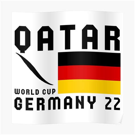 Germany World Cup Soccer Football 2022 Qatar World Cup 2022 Poster
