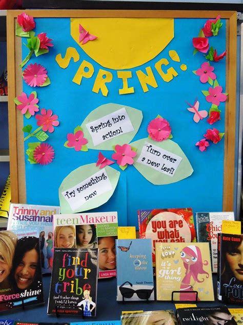 Library Displays Spring School Library Displays Library Themes