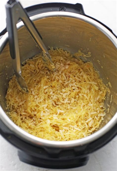 Instant Pot Garlic Parmesan Spaghetti Squash Yay For Food