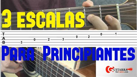 3 Escalas De Guitarra Para Principiantes