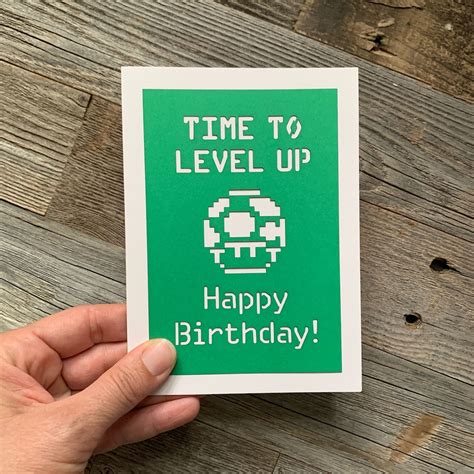 Video Game Birthday Card Birthday Card For Guy Gamer Etsy