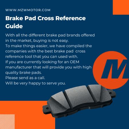 Brake Shoe Cross Reference Chart