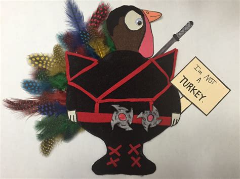 Turkey In Disguise Ninja School Turkey Disguise Turkey Project