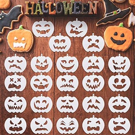 36 Pieces Halloween Drawing Stencils 6 Inch Plastic