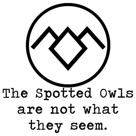 Twin Peaks Series Twin Peaks Series Twin Peaks Owls Peace Symbol Twins Tattoos Quick