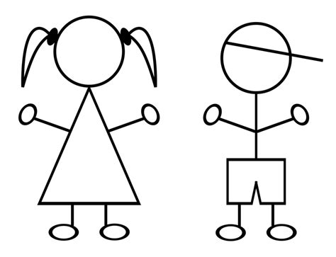 Stick Figure Female Png Isolated Clipart Png Mart