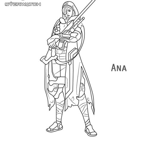 Genji From Overwatch Coloring Pages Free Printable Coloring Pages